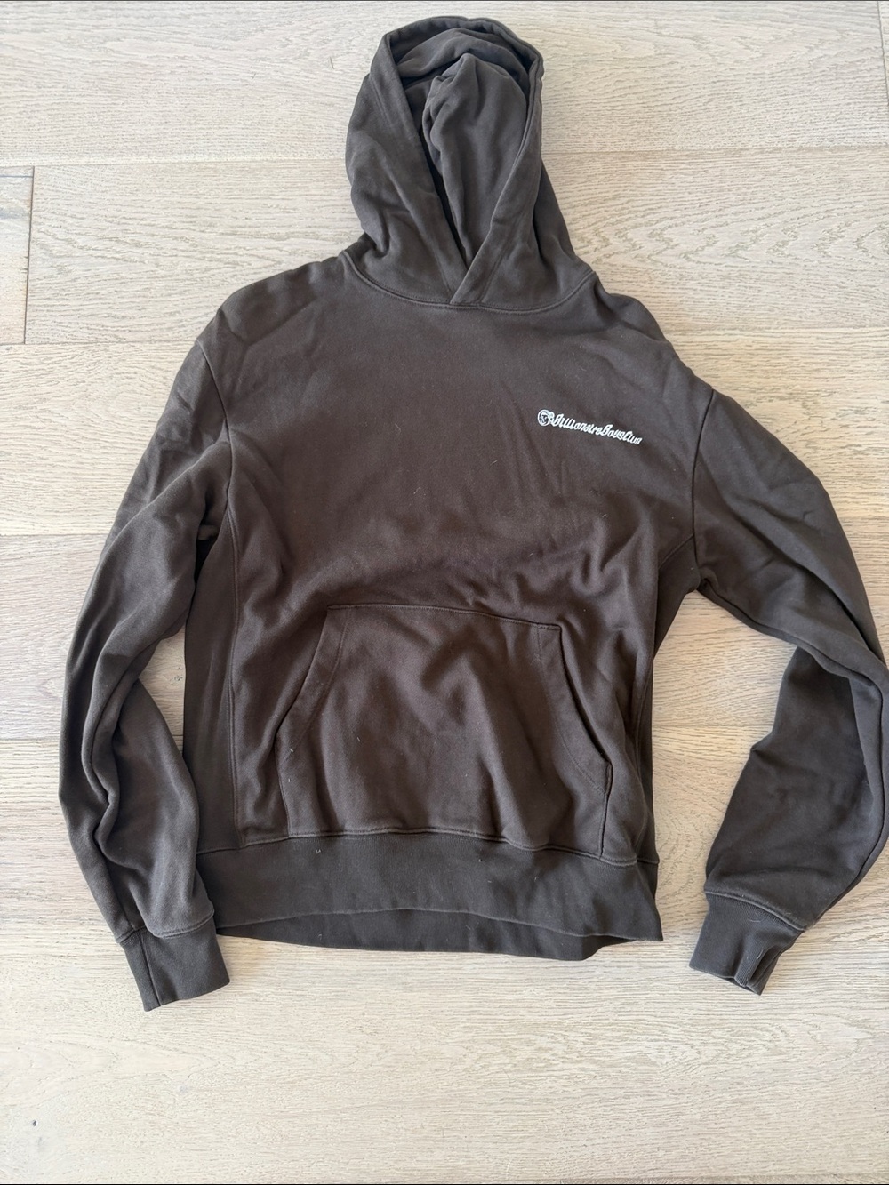 Billionaire Boys Club Brown Crewneck Hoodie with Script Chest Logo